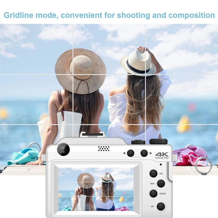 3-Inch Display Digital Camera Dual Front And Rear Cameras 48MP, 18x Digital Zoom 4K HD Camcorder(Black) - HoMEdemic™ 