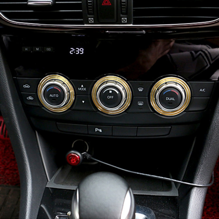 3 PCS Car Aluminum Air Conditioner Knob Case For ATENZA, For ATENZA(Gold), For ATENZA(Blue), For ATENZA(Red), For ATENZA(Silver) - HoMEdemic™ 