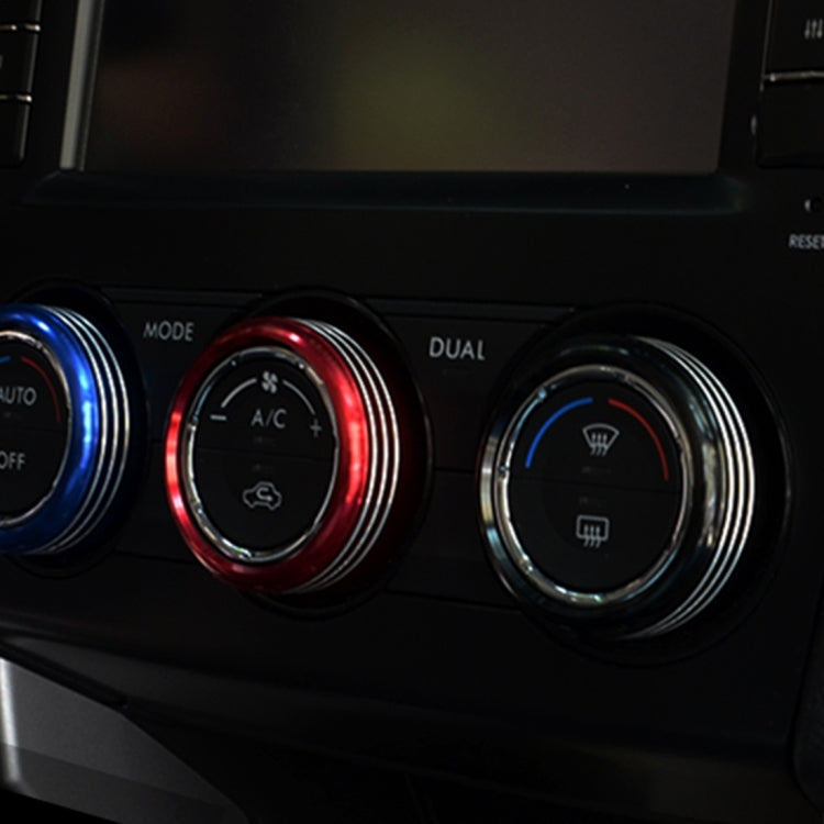 3 PCS Car Aluminum Air Conditioner Knob Case For Subaru, For Subaru(Silver), For Subaru(Black), For Subaru(Blue), For Subaru(Red) - HoMEdemic™ 
