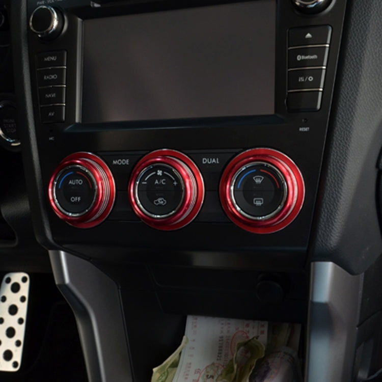 3 PCS Car Aluminum Air Conditioner Knob Case For Subaru, For Subaru(Silver), For Subaru(Black), For Subaru(Blue), For Subaru(Red) - HoMEdemic™ 