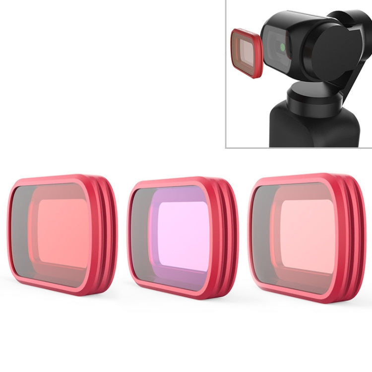 3 PCS PGYTECH P-18C-017 Profession Diving Lens Filter Suit for DJI Osmo Pocket - HoMEdemic™ 