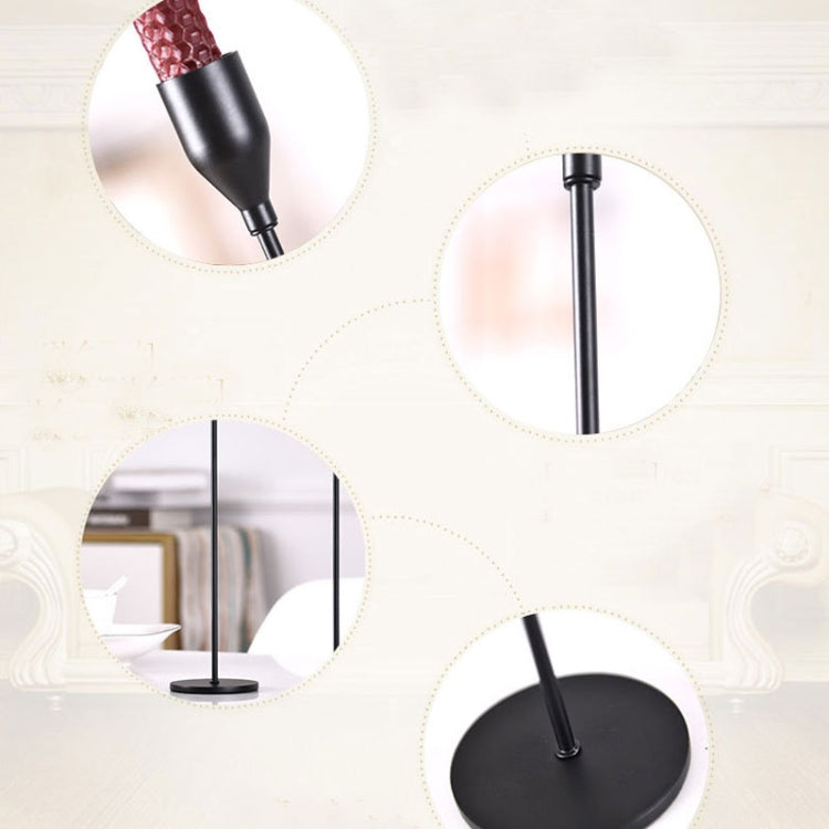 3 PCS / Set Home Decoration Wedding Wrought Iron Candle Holder, Style: Thick Bottom (Gold) - HoMEdemic™ 