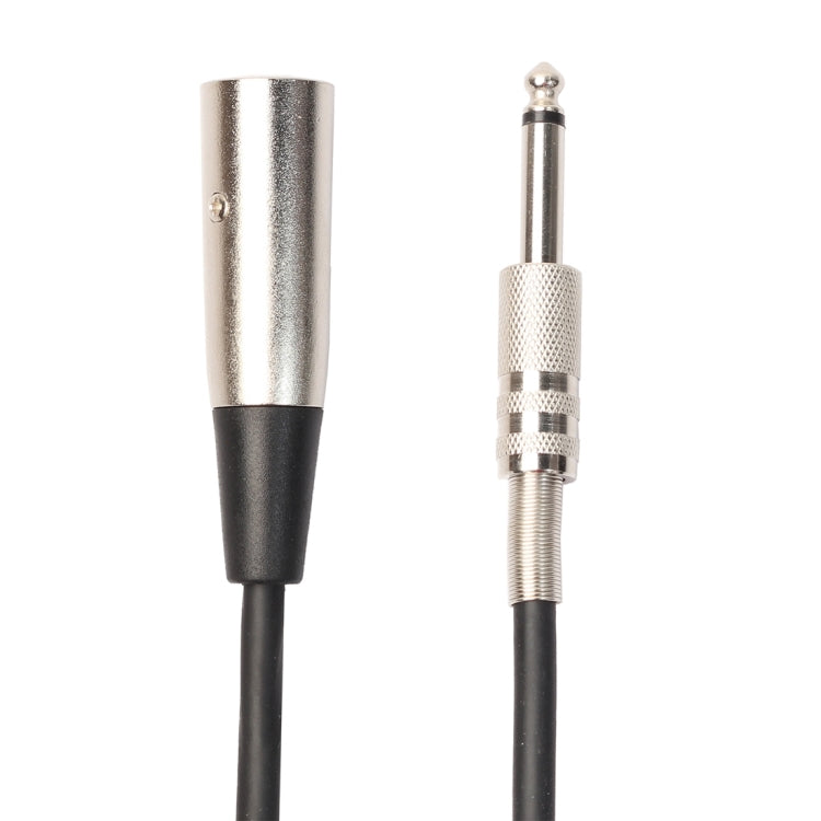 3-Pin Male to 1/4 inch (6.35mm) Mono Shielded Microphone Audio Cord Cable, Length: 1.8m, Length: 3m, Length: 5m, Length: 7.6m, Length: 10m - HoMEdemic™ 