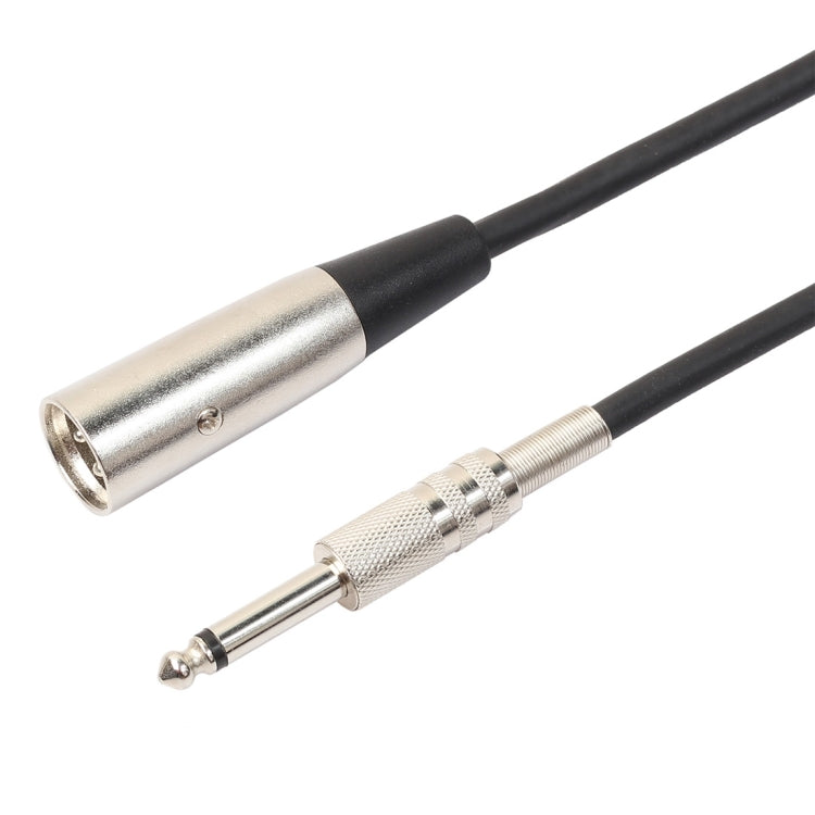3-Pin Male to 1/4 inch (6.35mm) Mono Shielded Microphone Audio Cord Cable, Length: 1.8m, Length: 3m, Length: 5m, Length: 7.6m, Length: 10m - HoMEdemic™ 
