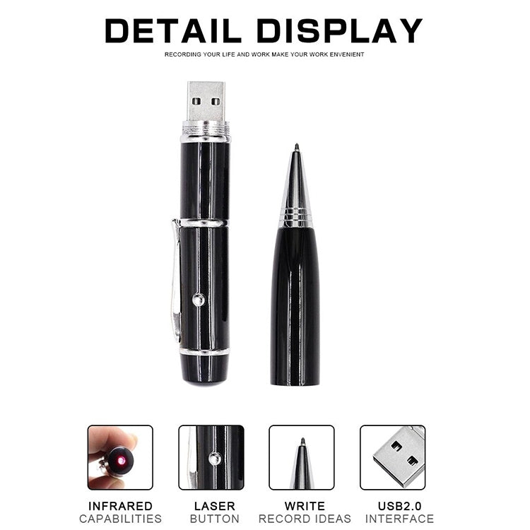 3 in 1 Laser Pen Style USB Flash Disk, Silver (8GB)(Silver) - HoMEdemic™ 