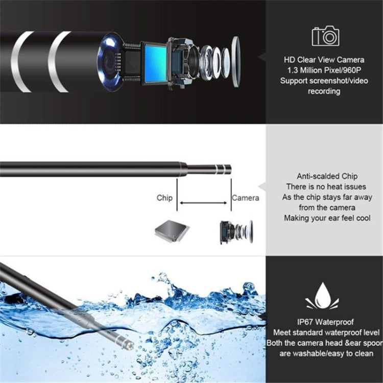 3 in 1 USB HD Digital Inspection Otoscope Ear Type Digital Endoscope Ear Wax - HoMEdemic™ 