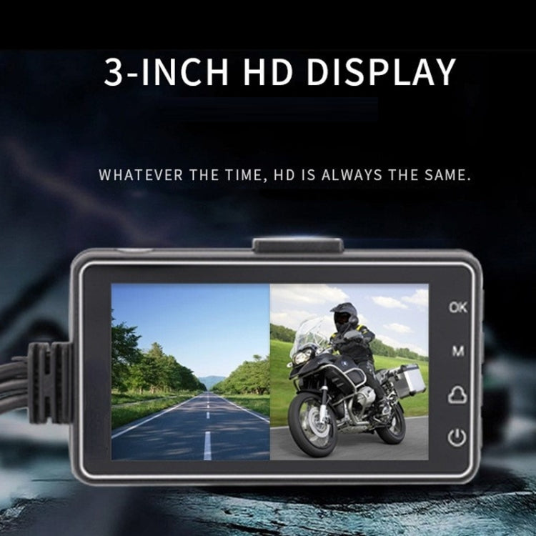 3 inch Motorcycle High-definition Dual-lens Driving Recorder - HoMEdemic™ 