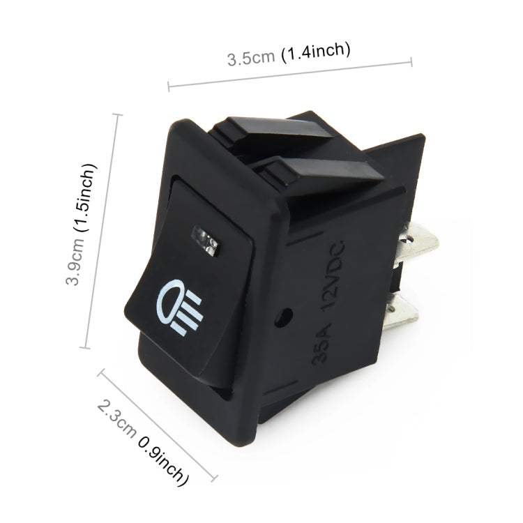 30 Amp 12 Volt Four Plugs LED ON OFF Car Fog Light Switch - HoMEdemic™ 