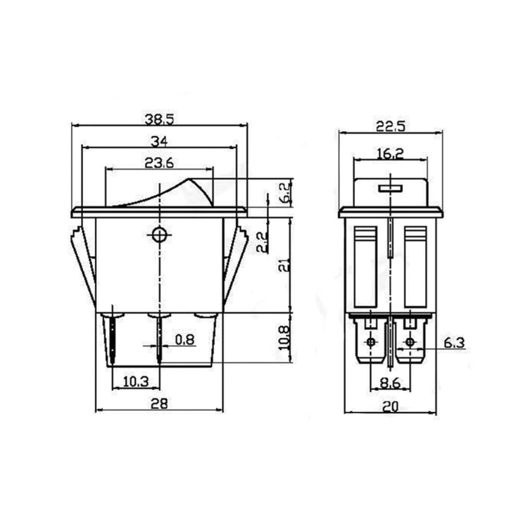 30 Amp 12 Volt Four Plugs LED ON OFF Car Fog Light Switch - HoMEdemic™ 