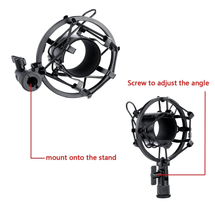 3000 Home KTV Mic Condenser Sound Recording Microphone with Shock Mount & Pop Filter for PC & Laptop, 3.5mm Earphone Port, Cable Length: 2.5m - HoMEdemic™ 