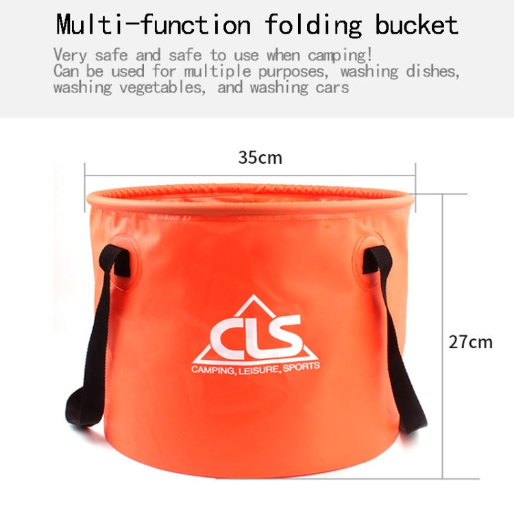 30L 4 in 1 PVC Outdoor Folding Double Drain Basket Camping Fishing Gear Bag - HoMEdemic™ 