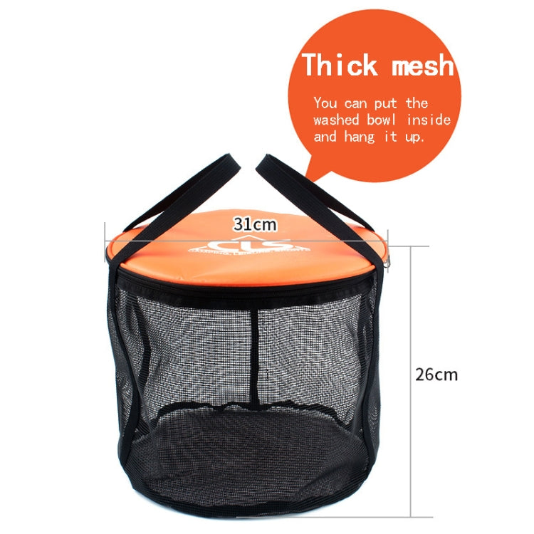 30L 4 in 1 PVC Outdoor Folding Double Drain Basket Camping Fishing Gear Bag - HoMEdemic™ 