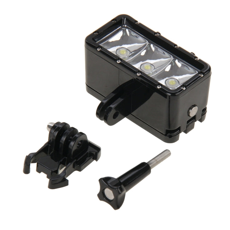 30M Waterproof Video Light 3 Modes Flashlight with Base Mount & Screw for GoPro, Insta360, DJI and Other Action Cameras - HoMEdemic™ 