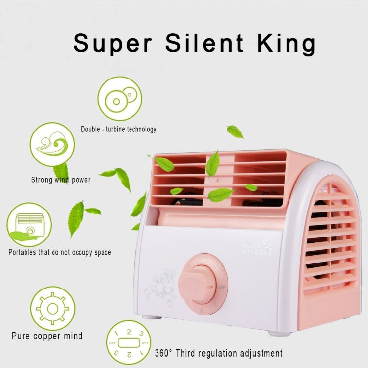 30W Turbine No Blade Mini Desktop Mute Fan for Dormitory / Bedroom / Living Room / Office, 3 Kinds Speed Mode, AC 220V - HoMEdemic™ 