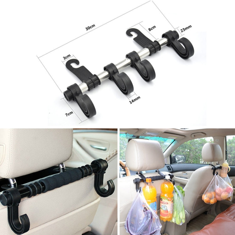 30cm Stainless Steel Extended Car Seat Back Hook Car Clothes Hanger(DM-045) - HoMEdemic™ 