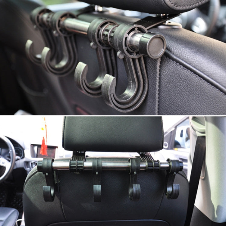30cm Stainless Steel Extended Car Seat Back Hook Car Clothes Hanger(DM-045) - HoMEdemic™ 