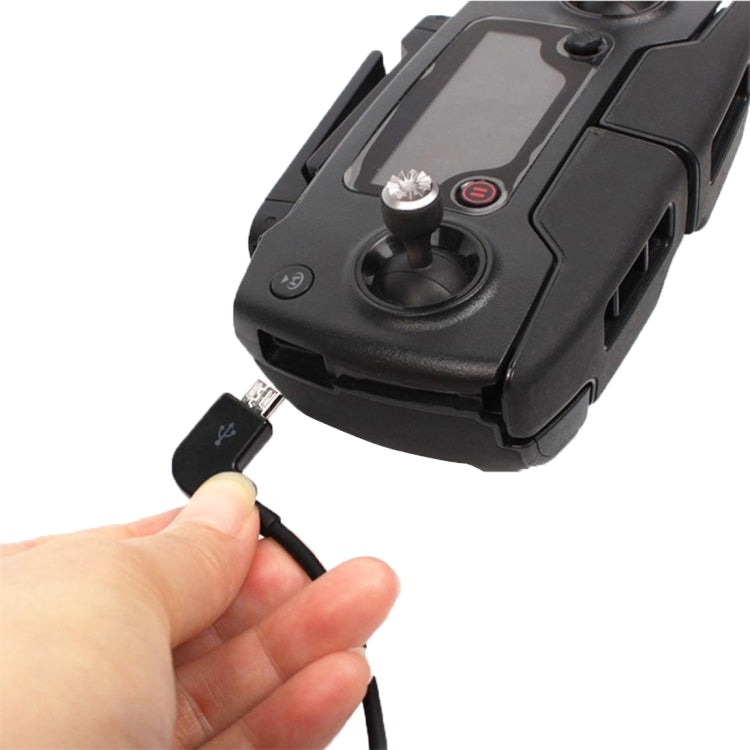 30cm USB to Micro USB Right Angle Data Connector Cable for DJI SPARK / MAVIC PRO / Phantom 3 & 4 / Inspire 1 & 2 - HoMEdemic™ 