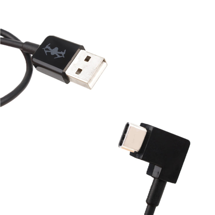 30cm USB to USB-C / Type-C Right Angle Data Connector Cable for DJI SPARK / MAVIC PRO / Phantom 3 & 4 / Inspire 1 & 2 - HoMEdemic™ 
