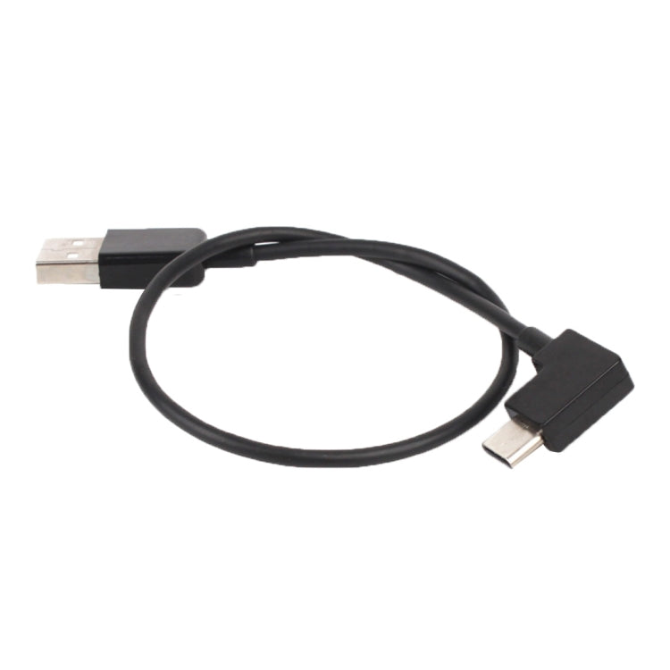 30cm USB to USB-C / Type-C Right Angle Data Connector Cable for DJI SPARK / MAVIC PRO / Phantom 3 & 4 / Inspire 1 & 2, USB to USB-C / Type-C - HoMEdemic™ 