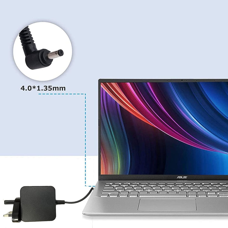 33W 19V 1.75A Laptop Charger Adapter with DC 4.0 x 1.35mm Port For ASUS S200 S200EX202E X202 X201E X201, UK Plug - HoMEdemic™ 