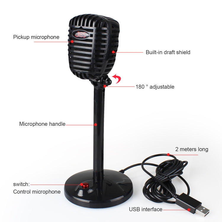 360 Degree Rotatable Driveless USB Voice Chat Device Video Conference Microphone, Cable Length: 2.2m - HoMEdemic™ 