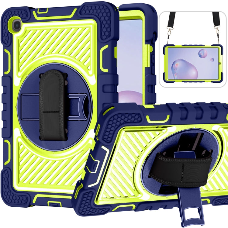 360 Degree Rotation Contrast Color Shockproof Silicone + PC Case with Holder & Hand Grip Strap & Shoulder Strap - HoMEdemic™ 