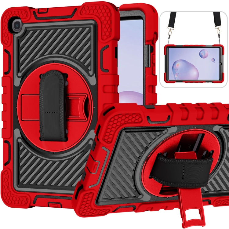 360 Degree Rotation Contrast Color Shockproof Silicone + PC Case with Holder & Hand Grip Strap & Shoulder Strap - HoMEdemic™ 