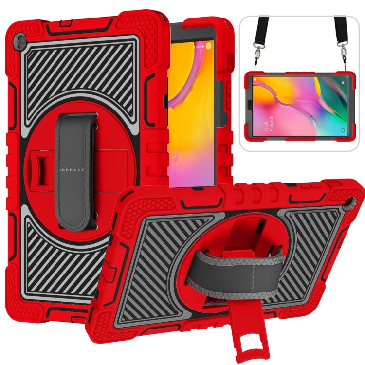 360 Degree Rotation Contrast Color Shockproof Silicone + PC Case with Holder & Hand Grip Strap & Shoulder Strap - HoMEdemic™ 