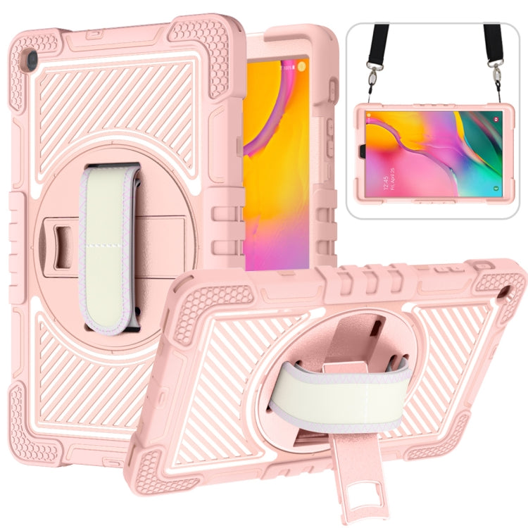 360 Degree Rotation Contrast Color Shockproof Silicone + PC Case with Holder & Hand Grip Strap & Shoulder Strap - HoMEdemic™ 