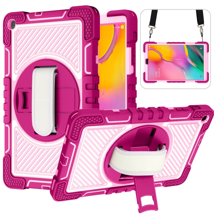 360 Degree Rotation Contrast Color Shockproof Silicone + PC Case with Holder & Hand Grip Strap & Shoulder Strap - HoMEdemic™ 