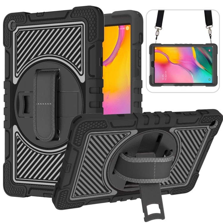 360 Degree Rotation Contrast Color Shockproof Silicone + PC Case with Holder & Hand Grip Strap & Shoulder Strap - HoMEdemic™ 