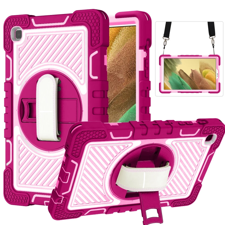 360 Degree Rotation Contrast Color Shockproof Silicone + PC Case with Holder & Hand Grip Strap & Shoulder Strap - HoMEdemic™ 