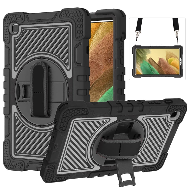 360 Degree Rotation Contrast Color Shockproof Silicone + PC Case with Holder & Hand Grip Strap & Shoulder Strap - HoMEdemic™ 