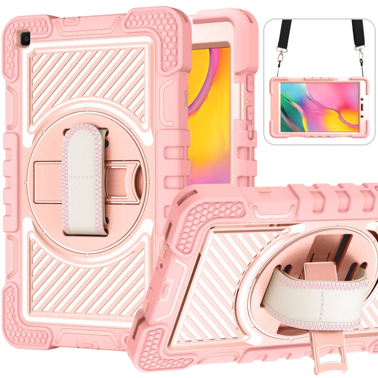 360 Degree Rotation Contrast Color Shockproof Silicone + PC Case with Holder & Hand Grip Strap & Shoulder Strap - HoMEdemic™ 