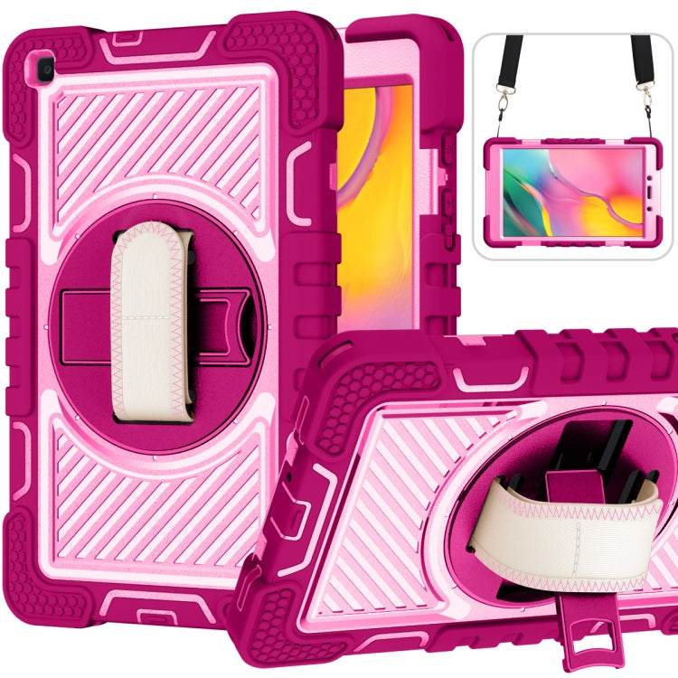 360 Degree Rotation Contrast Color Shockproof Silicone + PC Case with Holder & Hand Grip Strap & Shoulder Strap - HoMEdemic™ 