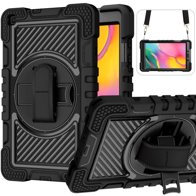 360 Degree Rotation Contrast Color Shockproof Silicone + PC Case with Holder & Hand Grip Strap & Shoulder Strap - HoMEdemic™ 