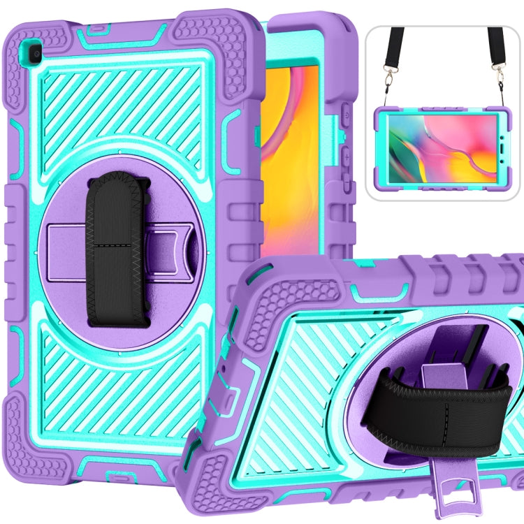 360 Degree Rotation Contrast Color Shockproof Silicone + PC Case with Holder & Hand Grip Strap & Shoulder Strap - HoMEdemic™ 