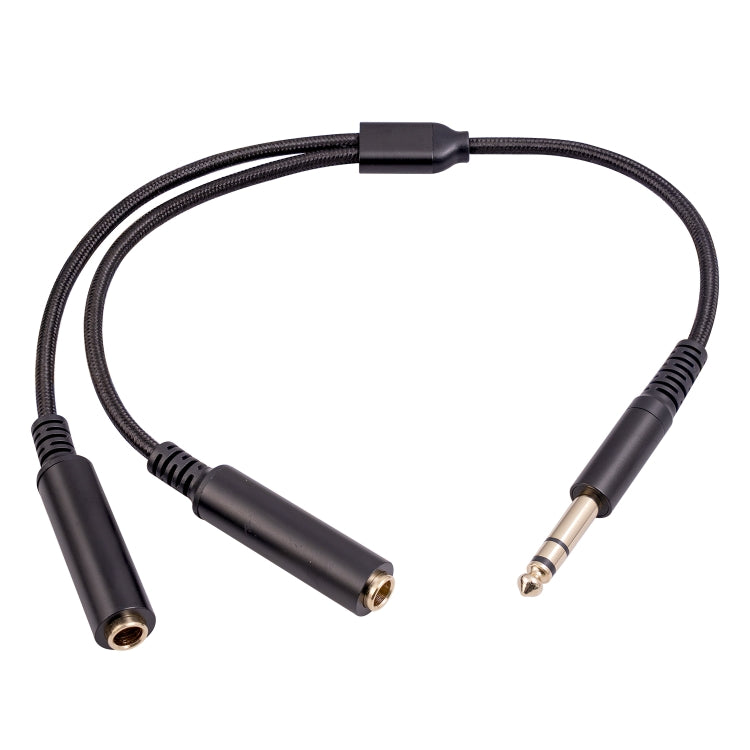 3718 6.35mm Male to Dual Female 1/4 TRS Stereo Audio Cable, Length: 30cm, 6.35mm M to 2 x F 30cm - HoMEdemic™ 