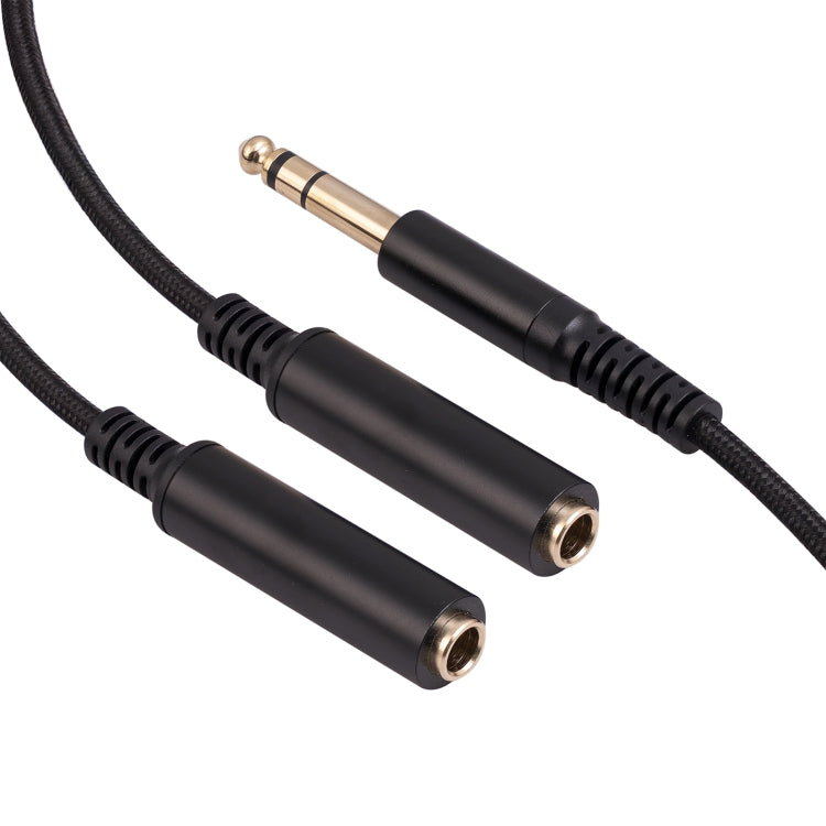 3718 6.35mm Male to Dual Female 1/4 TRS Stereo Audio Cable, Length: 30cm, 6.35mm M to 2 x F 30cm - HoMEdemic™ 