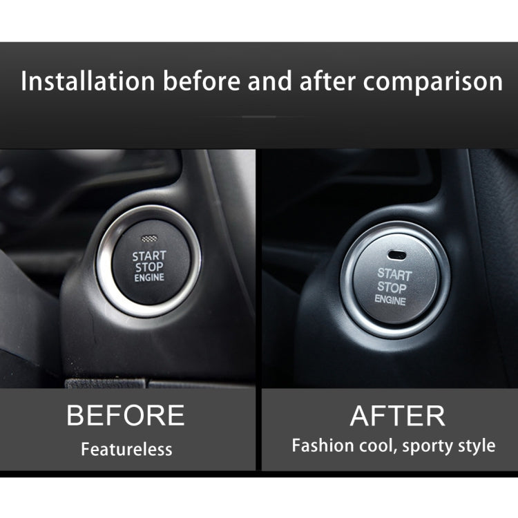 3D Aluminum Alloy Engine Start Stop Push Button Cover Trim Decorative Sticker for Mazda, for Mazda - HoMEdemic™ 