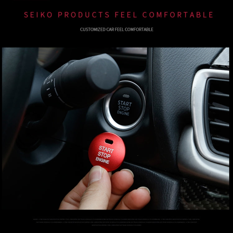 3D Aluminum Alloy Engine Start Stop Push Button Cover Trim Decorative Sticker for Mazda, for Mazda - HoMEdemic™ 