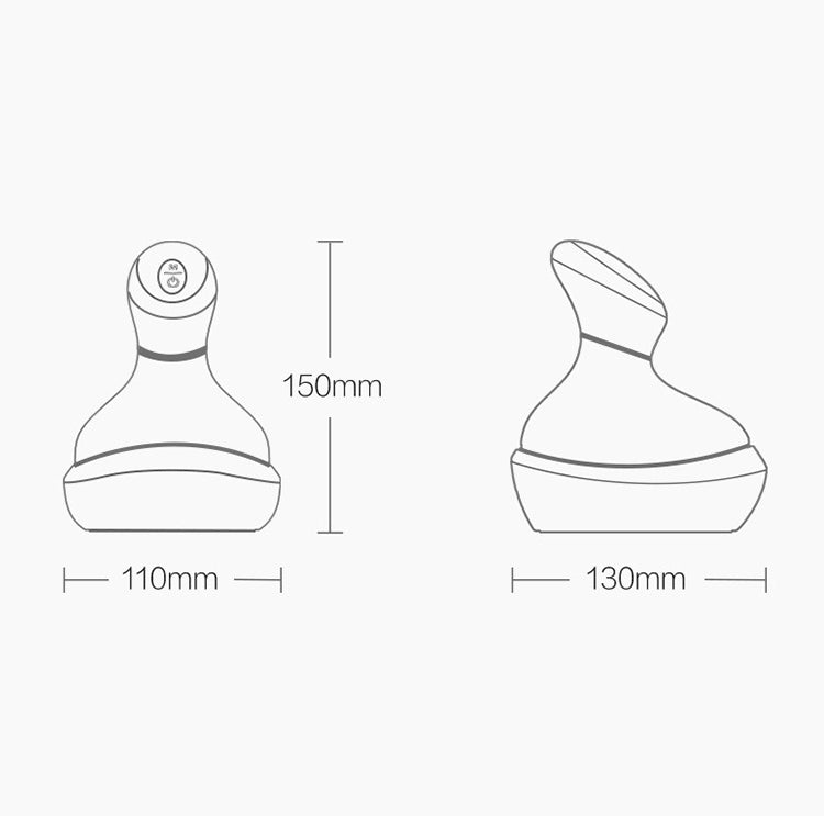 3D Intelligent Electric Head Massager Scalp Massager (White) - HoMEdemic™ 