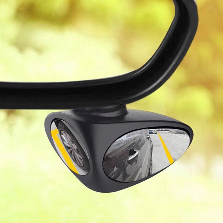 3R-046 360 Degrees Rotatable Right Blind Spot Side Assistant Mirror for Auto Car, Right Black, Right White - HoMEdemic™ 