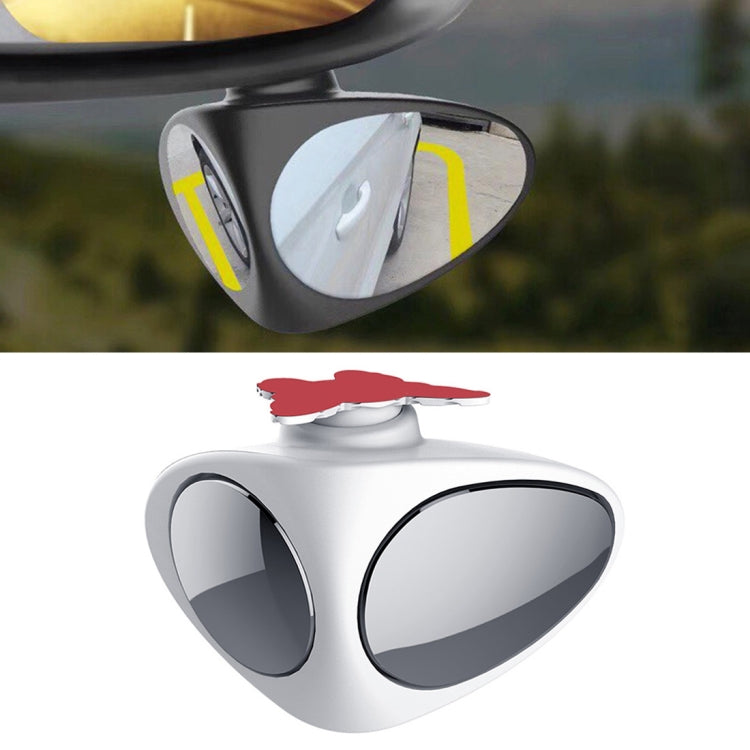 3R-046 360 Degrees Rotatable Right Blind Spot Side Assistant Mirror for Auto Car, Right Black, Right White - HoMEdemic™ 