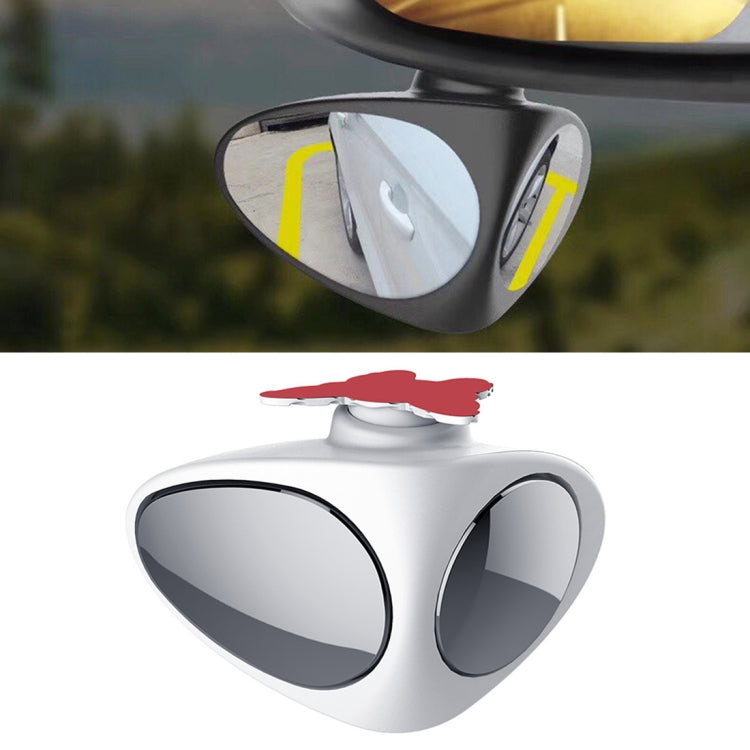 3R-051 360 Degrees Rotatable Left Blind Spot Side Assistant Mirror for Auto Car, Left Black, Left White - HoMEdemic™ 
