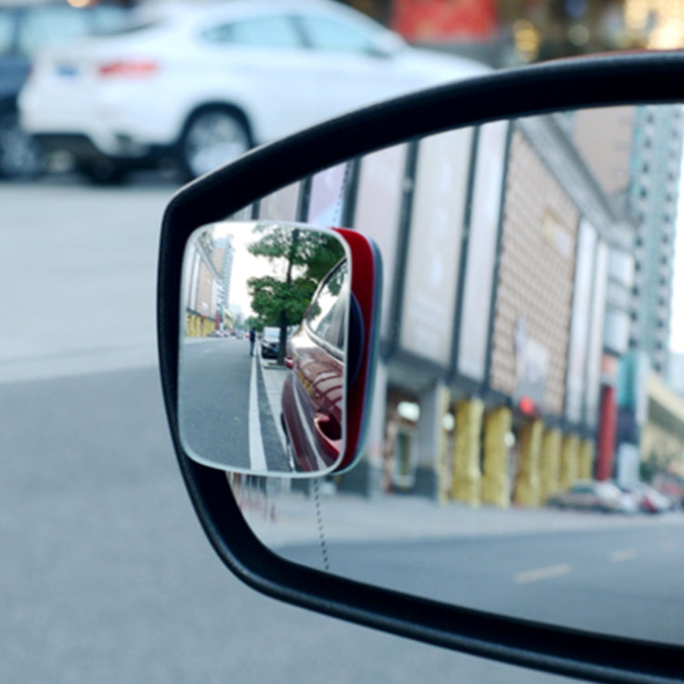 3R-054 2 PCS Car Truck Square Blind Spot Rear View Wide Angle Mirror Blind Spot Mirror 360 Degree Adjustable Wide-angle Mirror, Size: 7*4cm, Size: 7*4cm - HoMEdemic™ 