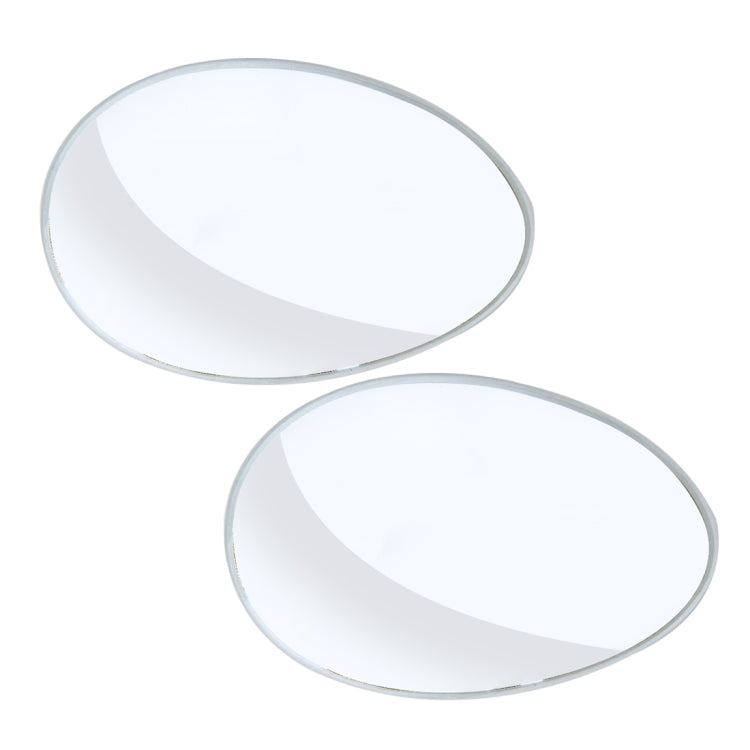 3R-055 2 PCS Car Truck Oval Blind Spot Rear View Wide Angle Mirror Blind Spot Mirror 360 Degree Adjustable Wide-angle Mirror, Size: 6.7*4.5cm, Size: 6.7*4.5cm - HoMEdemic™ 