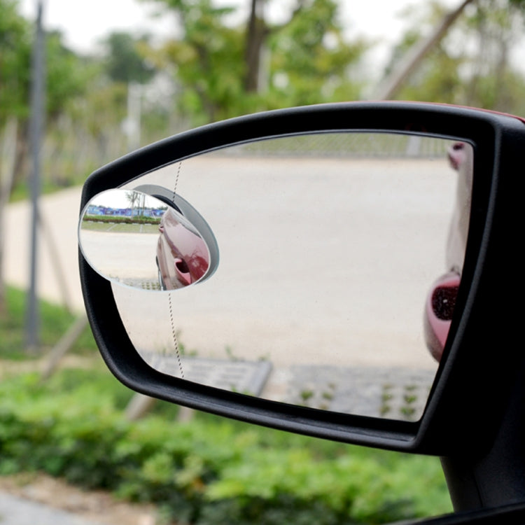 3R-055 2 PCS Car Truck Oval Blind Spot Rear View Wide Angle Mirror Blind Spot Mirror 360 Degree Adjustable Wide-angle Mirror, Size: 6.7*4.5cm, Size: 6.7*4.5cm - HoMEdemic™ 