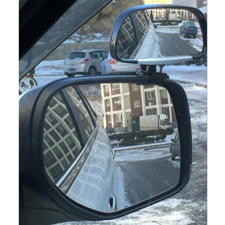 3R-081 Car Blind Spot Side View Wide Angle Convex Mirror Vision Collection Side View Mirror Blind Spot Mirror, 3R-081(Black), 3R-081(Silver) - HoMEdemic™ 