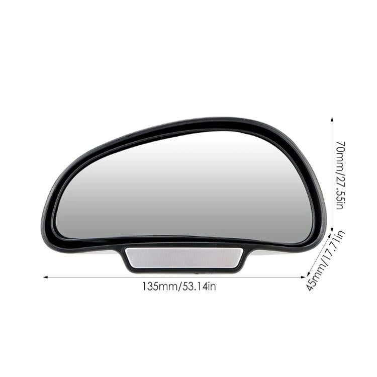 3R-091 Car Blind Spot Left Rear View Wide Angle Adjustable Mirror, 3R-091, 3R-091 (Black) - HoMEdemic™ 